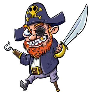 Cartoon pirate