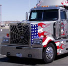 Chuck America 18-wheeler tractor trailer