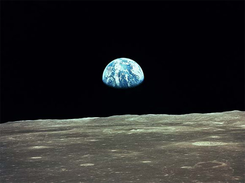 View of Earth from the Moon