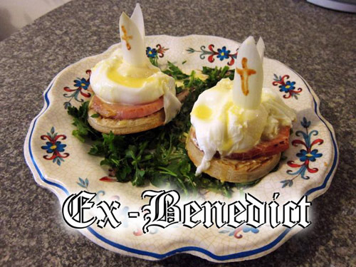 Ex-Benedict Pope's eggs