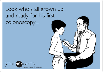 First colonoscopy e-card