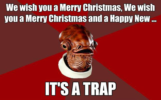 It's a Trap, Merry Christmas meme