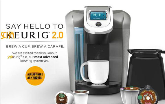 Keurig 2.0 brewing carafe for coffee
