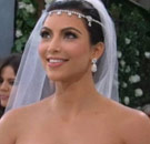 Kim Kardashian in wedding dress