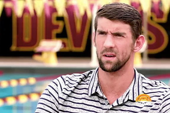 Michael Phelps looks confused