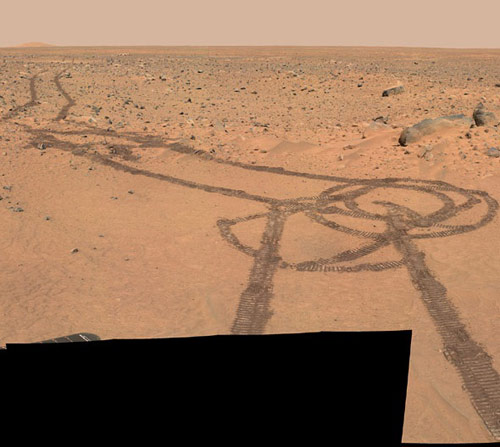 NASA drawing of penis on Mars