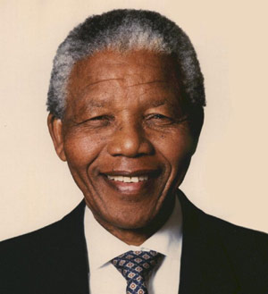 Nelson Mandela smiling