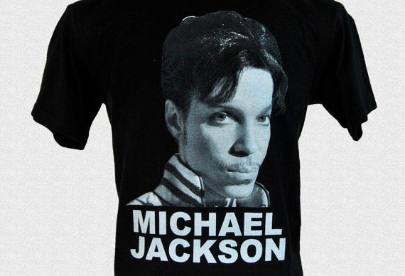 Prince tshirt with Michael Jackson's face