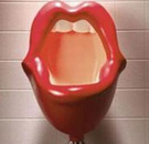 Red lips urinal