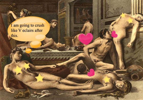 Roman orgy censored scene