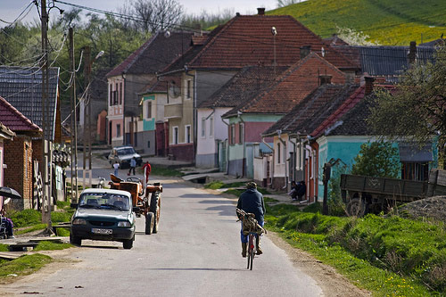 Romanian village street