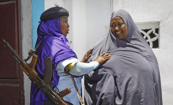 Somalian women soldiers