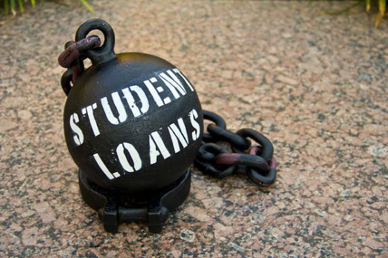 Student loans ball and chain