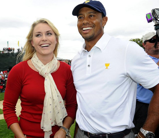 Tiger Woods and Lindsay Vonn