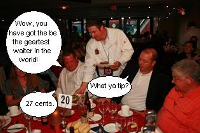 Waiter small tip