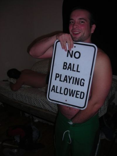 Don't play with your balls...