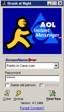 AOL Instant Messenger sex parody (AIM)