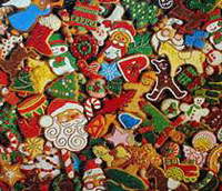 Christmas cookies with sprinkles