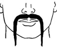 The Fu-Manchu mustache