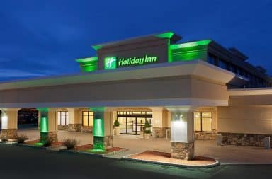 Checkout time at the Holiday Inn hotel