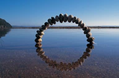 Rocks formation in the ocean