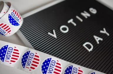 Voting Day stickers