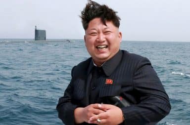 Kim Jong Un by the ocean