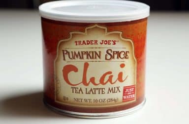 Pumpkin Spice Chai Latte from Trader Joe's grocery store
