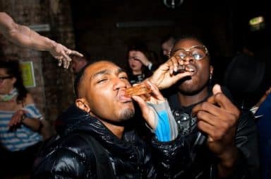 Drinking water at a ghetto party