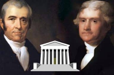 Jefferson and Marbury on Supreme Court case