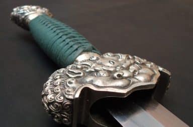 Lion dagger handle