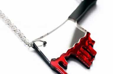 Bloody necklace knife