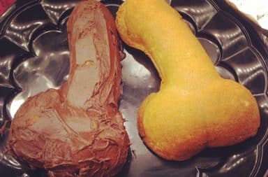 Penises in cake pan