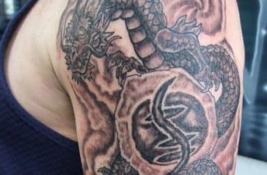 Bali dragon tattoo