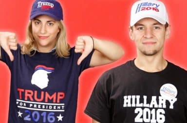 Trump and Hillary Supporters together