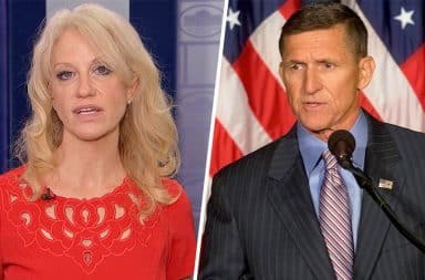 Michael Flynn and Kellyanne Conway