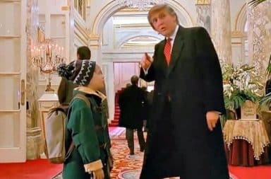 Donald Trump cameo inside the Plaza hotel in Home Alone 2: Lost in New York