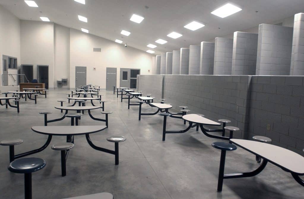 Prison cafeteria layout