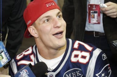 Rob Gronkowski media interview with the press