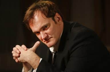 Quentin Tarantino thinking pose