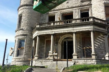 Shoddy mansion falling apart