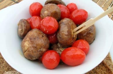 Trouble piercing grape tomato with a fork