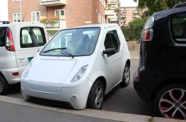 Small car parking space