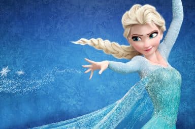 Elsa Frozen casting an ice spell