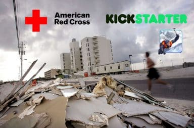 Hurricane Irma devastation Red Cross and Kickstarter funds