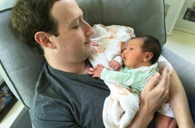 Mark Zuckerberg and his daughter August