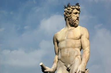 Zeus statue in Firenze