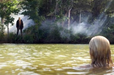 Friday the 13th sequel lake scene