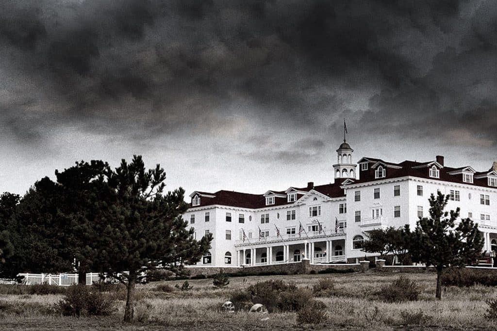 Hotel in The Shining at night