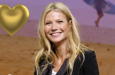 Gwenyth Paltrow gold heart